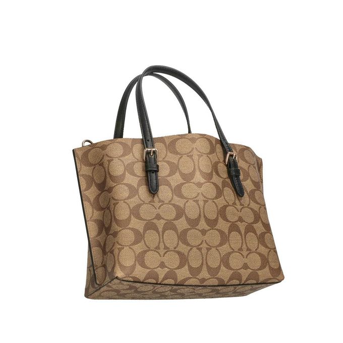 Sac fourre-tout Coach C4250 Mollie 25 en toile Signature en kaki/noir