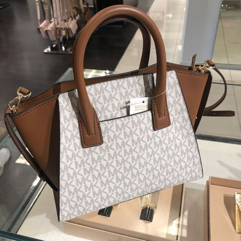 Sac Michael kors Avril Leather Crossbody vanilla