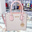 Michael Kors Mercer Medium Pebbled Leather Crossbody Vanilla rose