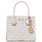 Michael Kors Mercer Medium Pebbled Leather Crossbody Vanilla rose