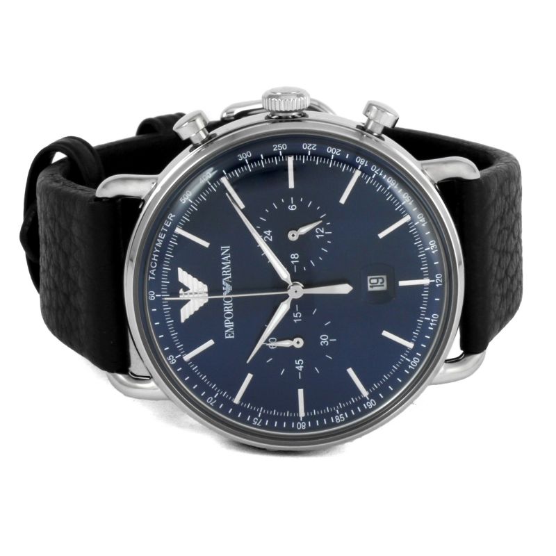 Montre Emporio Armani Homme Cuir Bleu AR11105