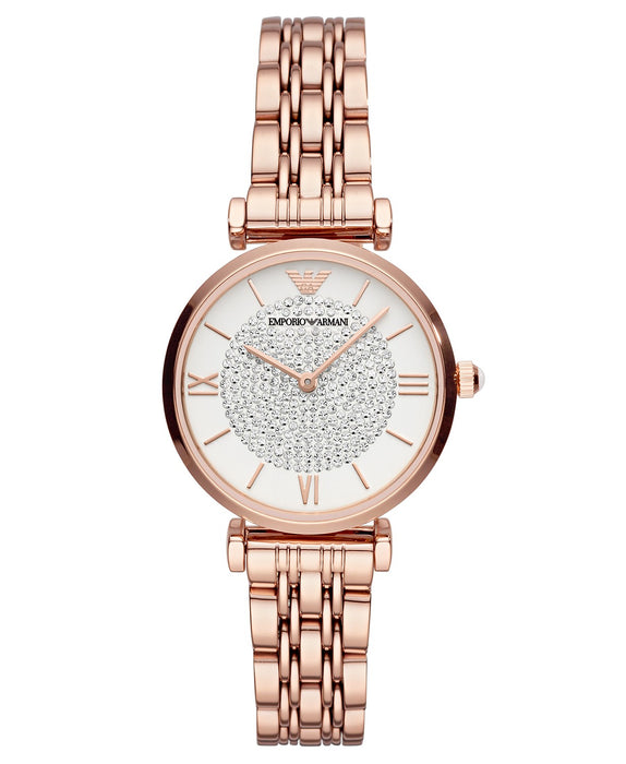 Montre Femme Emporio Armani Retro Or Rose Acier Inoxydable AR11244