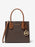 Michael Kors Mercer Medium Pebbled Leather Crossbody brown