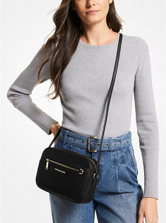 Sac Michael kors crossbody en cuir noir pour femme