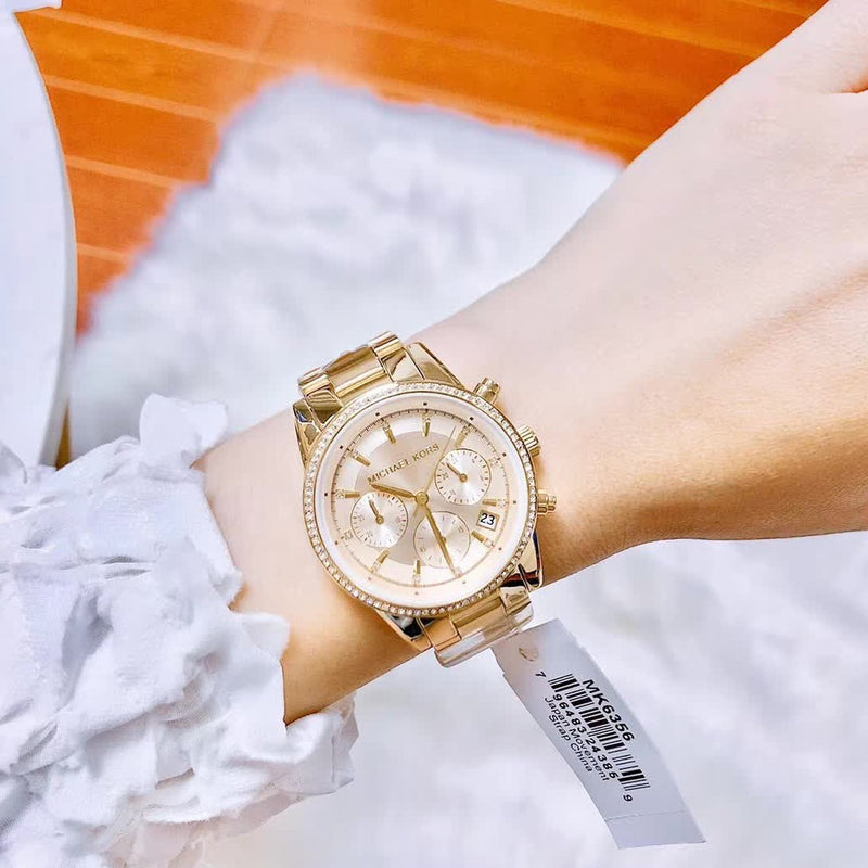 montre femme Michael kors Ritz Gold