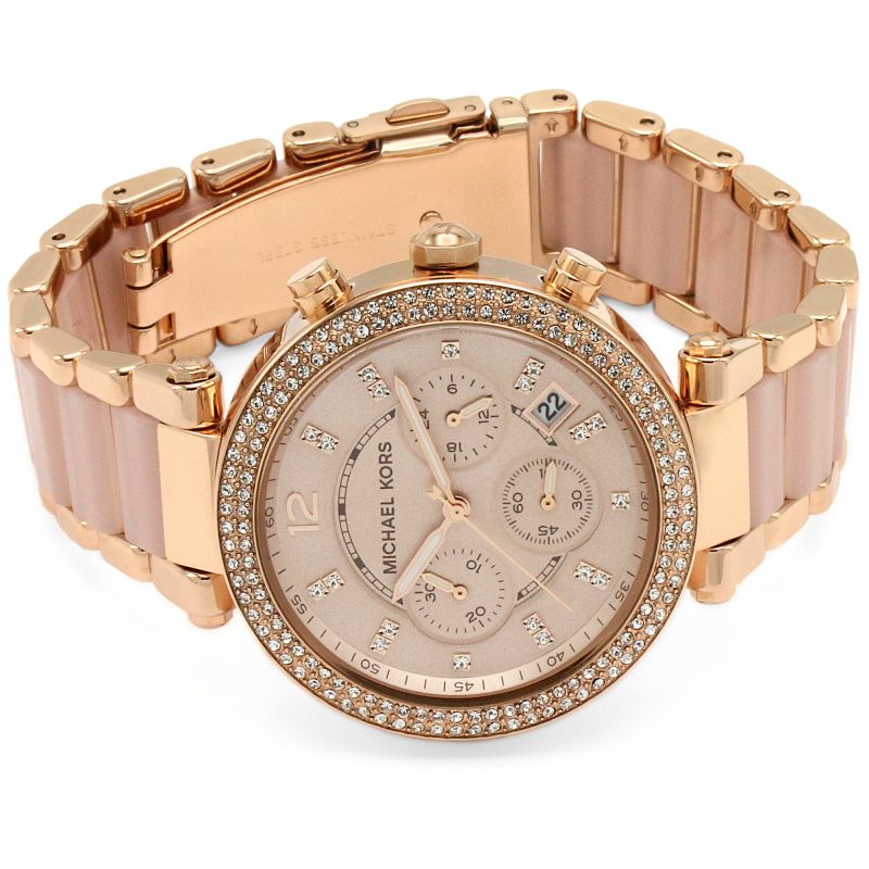 Montre Chronographe Femme Michael Kors Parker Rose Gold MK5896