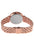 Montre femme ronde analogique à cadran blanc MK4517