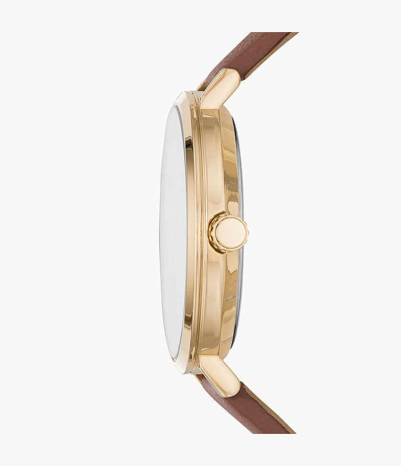 Montre Michael kors en cuir marron pour femme