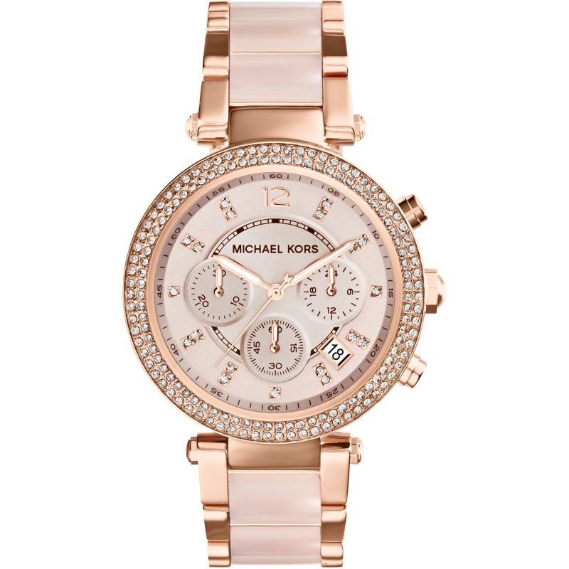 Montre Chronographe Femme Michael Kors Parker Rose Gold MK5896